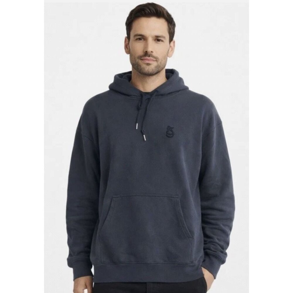 NWT Spiritual Gangster Monogram Classic Hoodie Black Cotton Size L $138 [jb]